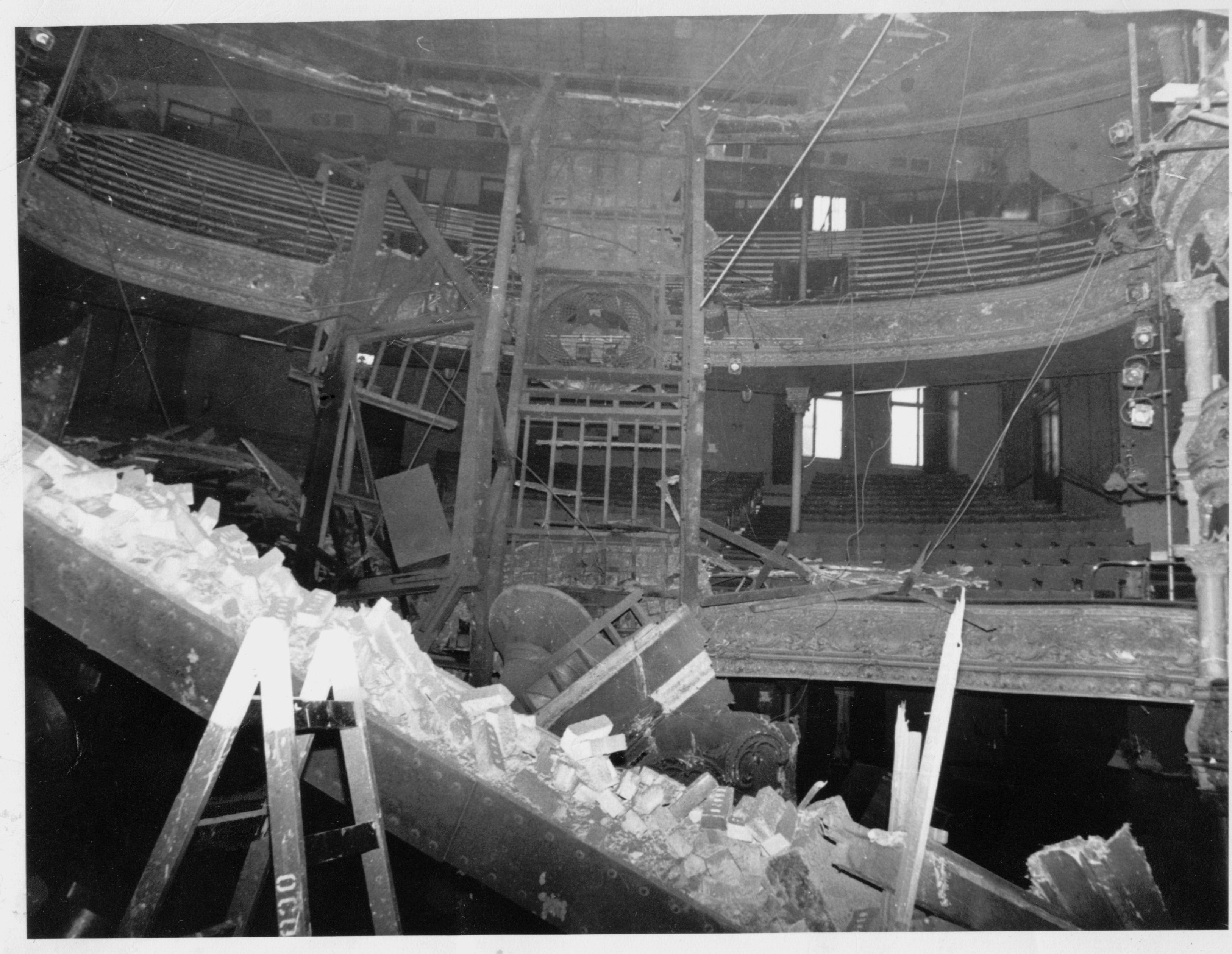 Proscenium Arch Collapse Nov 1974